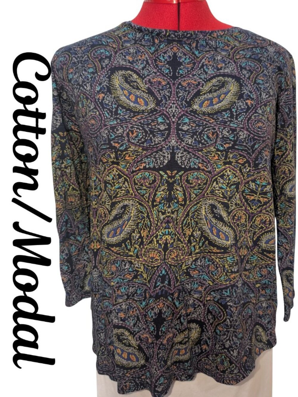 Lucky Brand Paisley Blouse